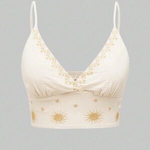 Hippie sun crop top cami